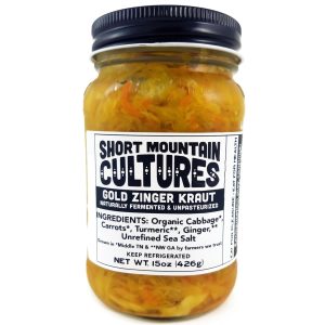 jar of short mountain culture's sauerkraut
