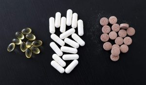 common nutrition supplements including fish oil and vitamins