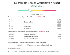 gut health test results