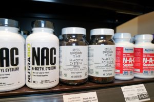 NAC Supplement products on nutrition world store shelves