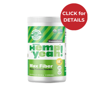 Hemp Yeah Hemp Fiber Protein Powder canister