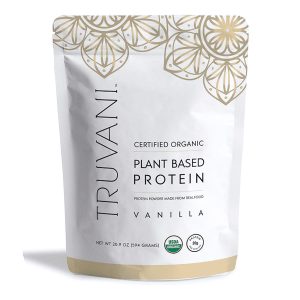 truvani vanilla plant based protein packaging