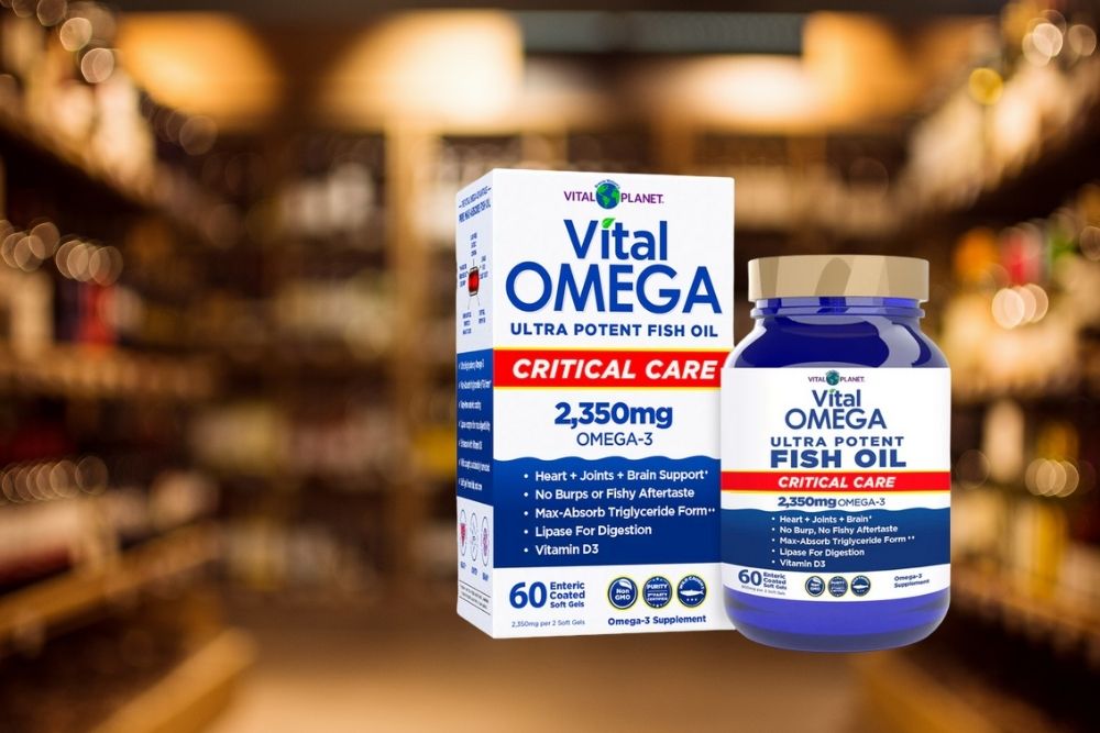 VP Critical Care Omegas with store background