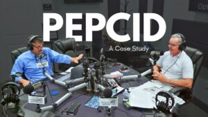 radio show host talks with guest