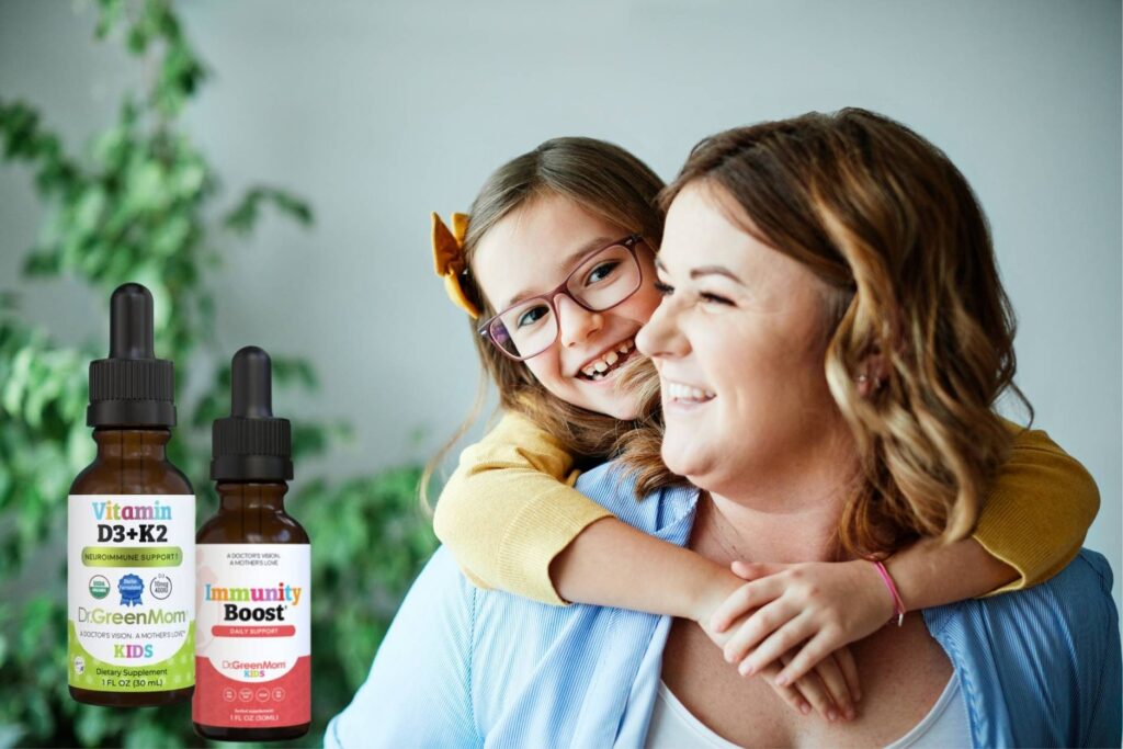 Mom and daughter happy together
